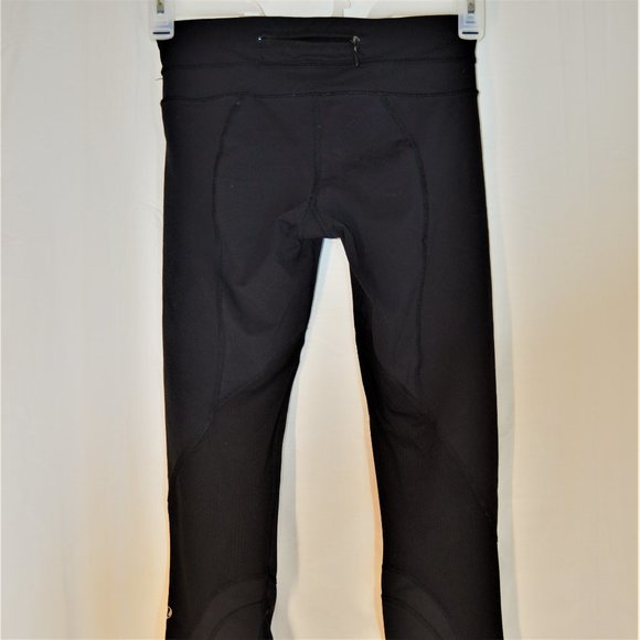 LULULEMON ATHLETICA LEGGINGS PACE RIVAL CROPS SZ 4 - Picture 3 of 9